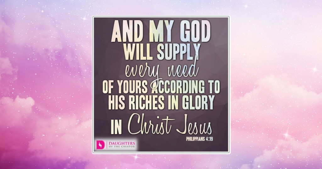 FB_And my God will supply every need of yours according to his riches in glory in Christ Jesus