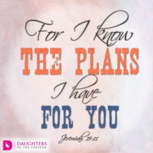 For I know the plans I have for you