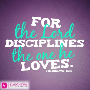 For the Lord disciplines the one he loves