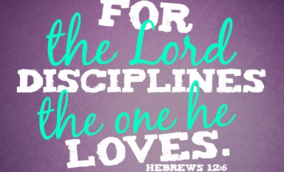 For the Lord disciplines the one he loves