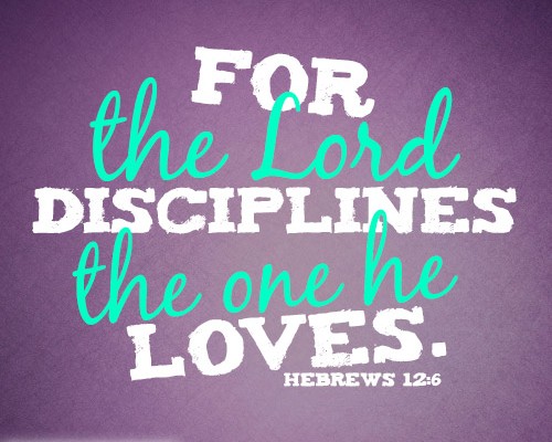 For the Lord disciplines the one he loves