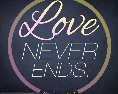 Love never ends