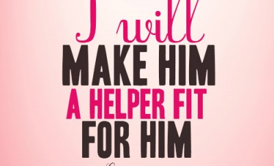 I will make him a helper fit for him