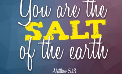 You are the salt of the earth