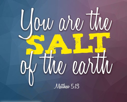 You are the salt of the earth