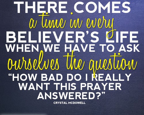 There comes a time in every believer’s life when we have to ask ourselves the question