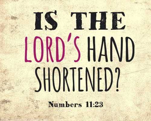 Is the LORD’s hand shortened