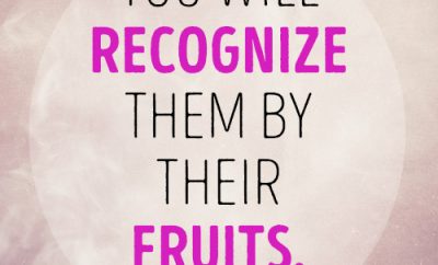 You will recognize them by their fruits.