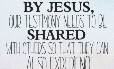 As we are healed by Jesus, our testimony needs to be shared with others so that they can also experience healing