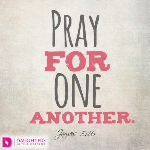 Pray for one another