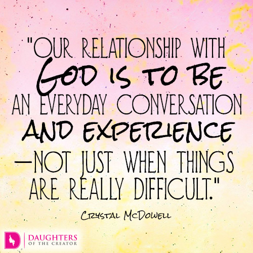 our relationship with god