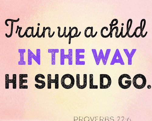 Train up a child in the way he should go